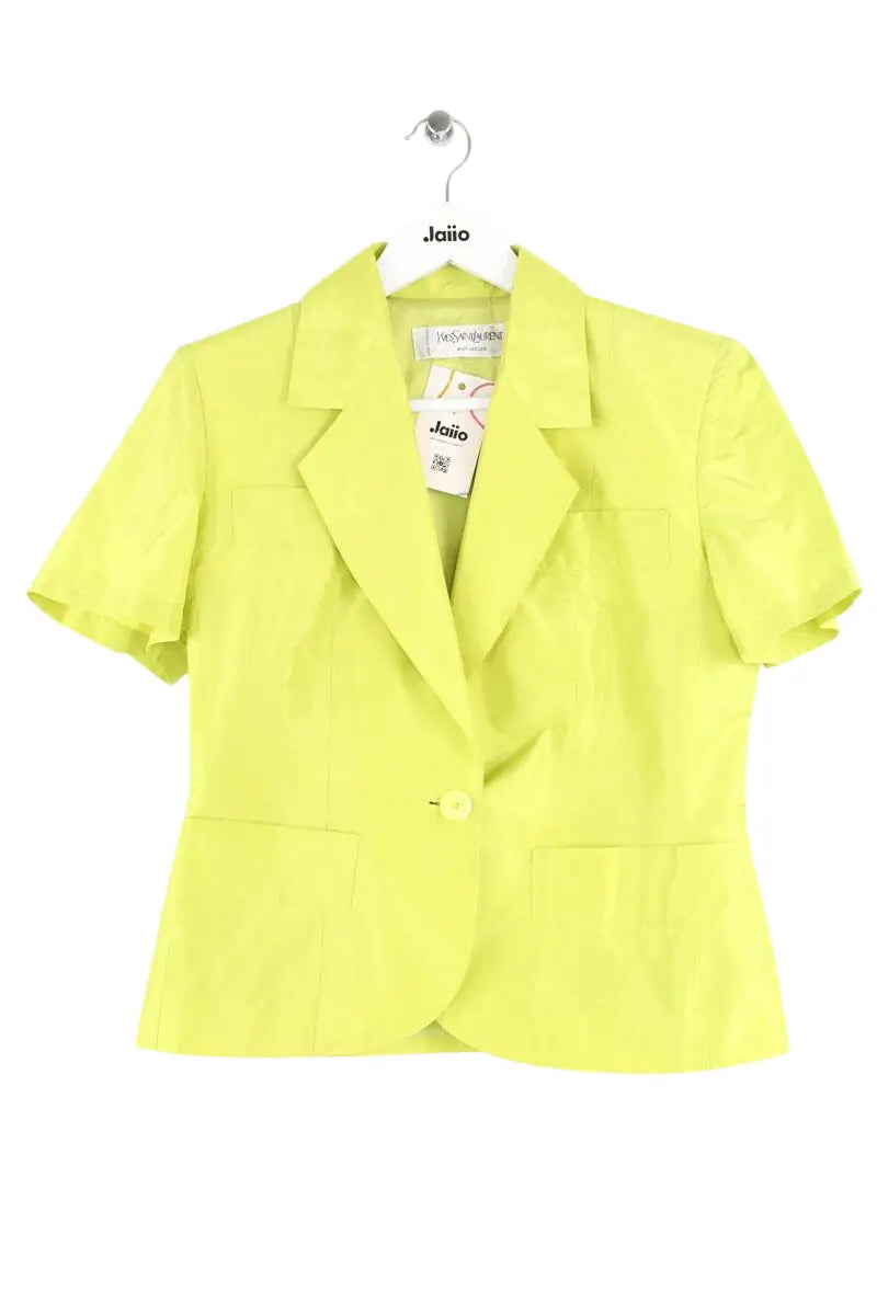 Veste Yves Saint Laurent Vert en Soie, taille M - Seconde Main