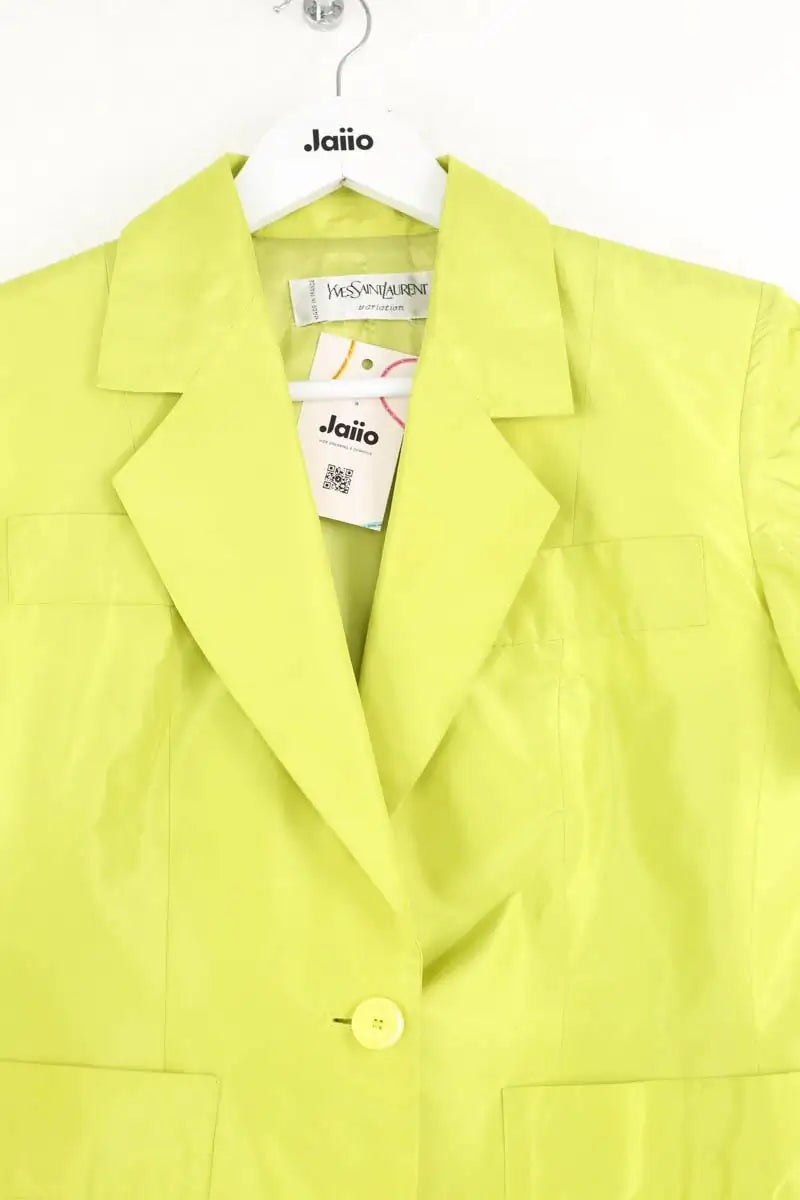 Veste Yves Saint Laurent Vert en Soie