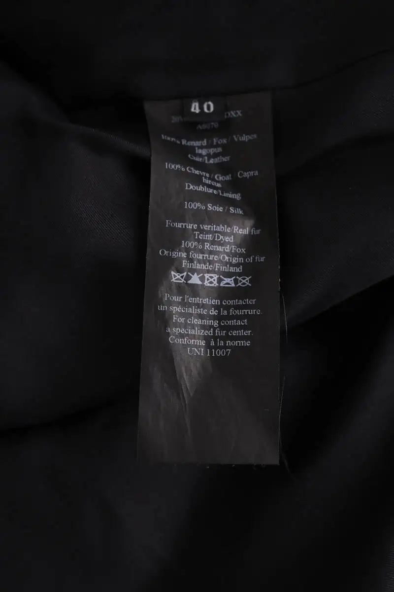 Veste Yves Salomon Violet en Fourrure