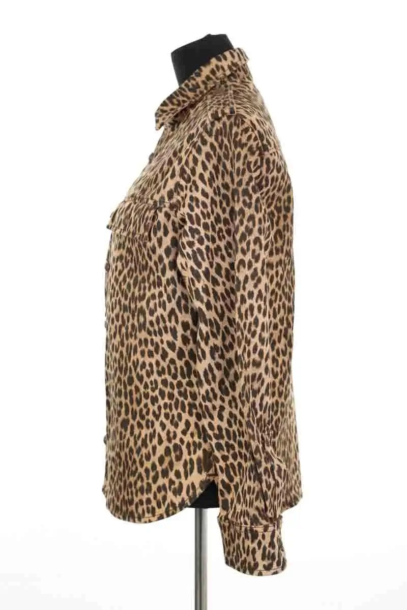 Veste Zadig & Voltaire Taskam denim leo Camel en Coton