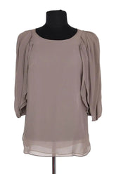 Blouse Vanessa Bruno Gris en Soie, taille S - Seconde Main