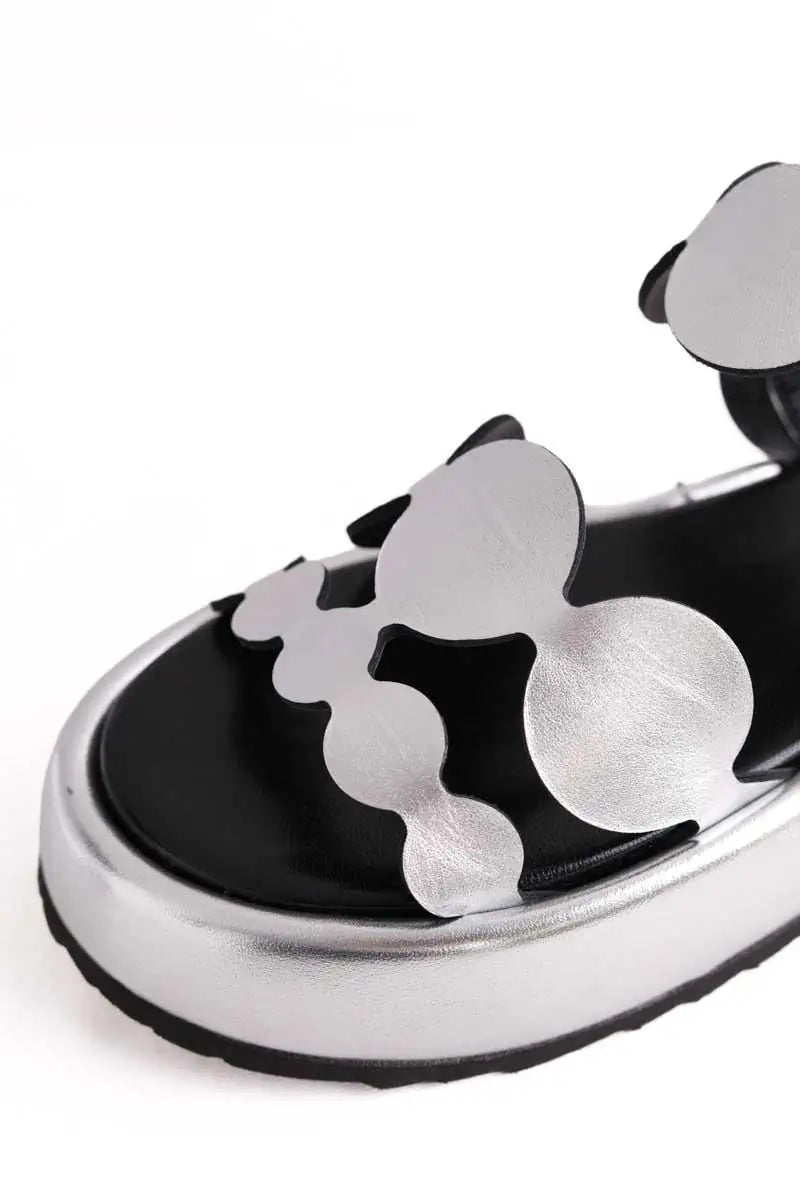 Sandales Pierre Hardy Argent en Cuir