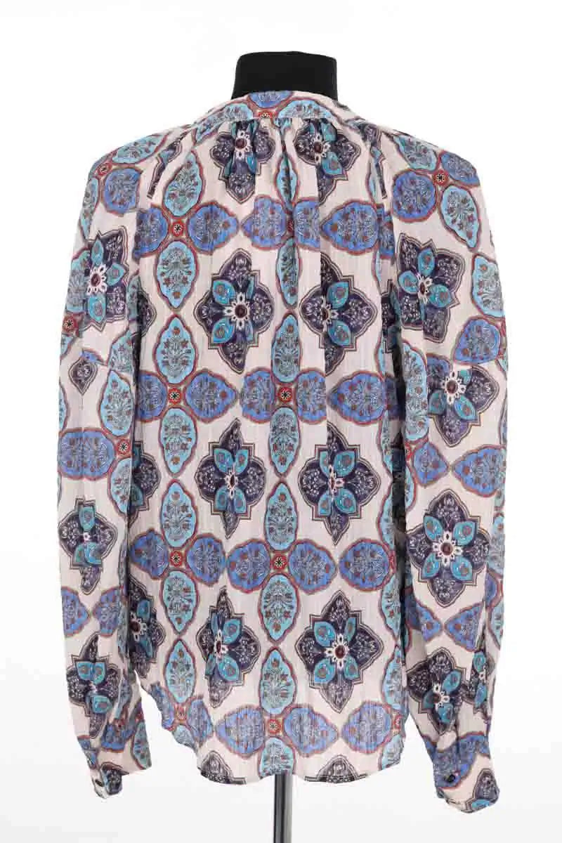 Blouse Claudie Pierlot Bleu en Synthétique