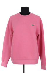 Sweatshirt Lacoste Rose en Coton, taille M - Seconde Main