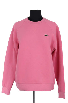 Sweatshirt Lacoste Rose en Coton, taille M - Seconde Main