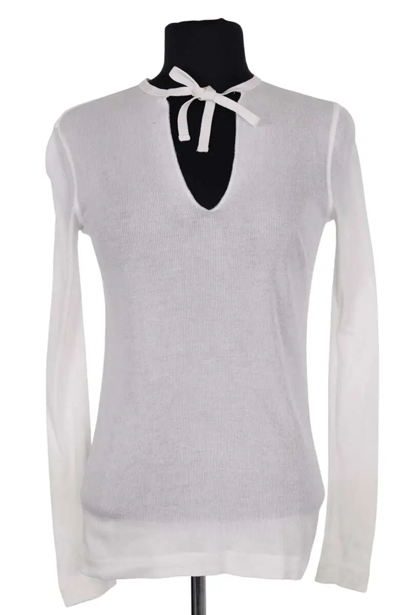 Top Joseph Blanc en Coton, taille XS - Seconde Main