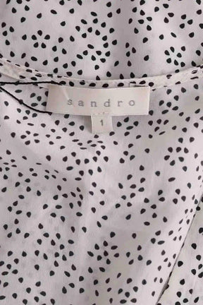 Blouse Sandro Blanc en Soie