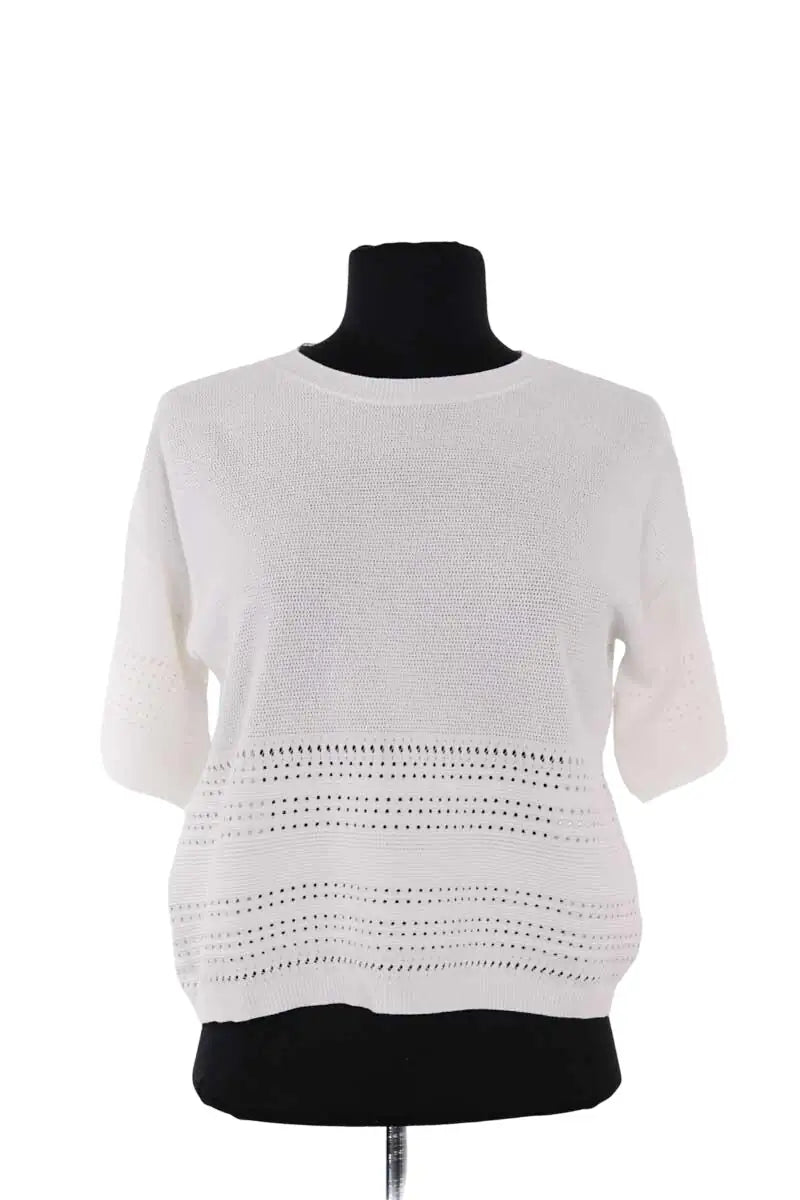 T-shirt Pinko Blanc en Viscose, taille M - Seconde Main