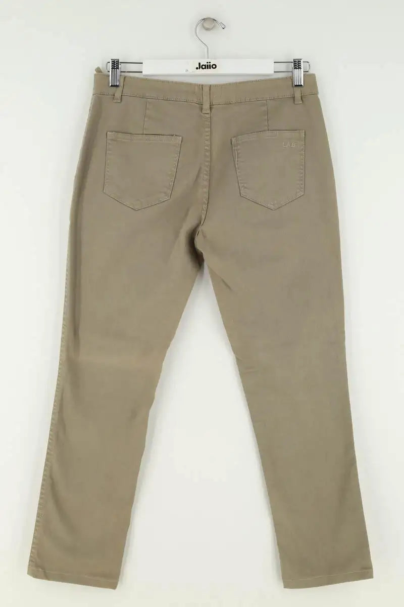 Pantalon droit Labdip Kaki en Coton