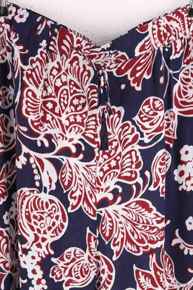 Pantalon Marina Rinaldi Bleu en Synthétique