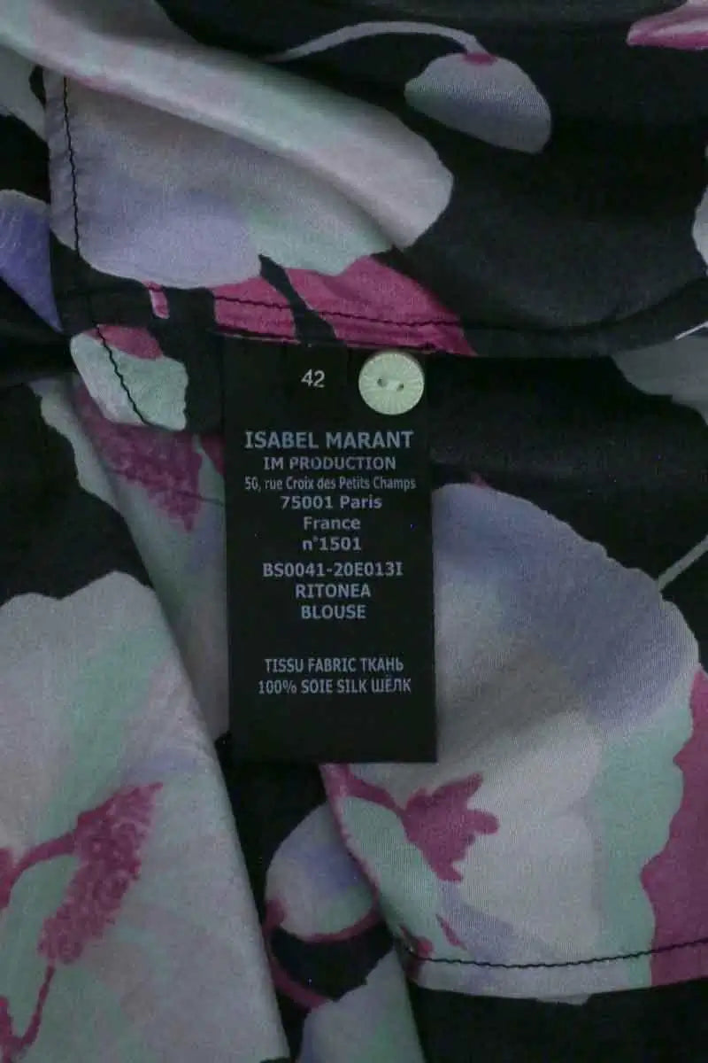 Blouse Isabel Marant Multicolore en Soie