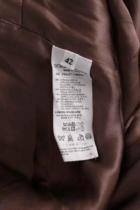Robe Dolce & Gabbana Marron en Laine