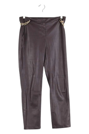 Pantalon droit Liu Jo Marron en Synthétique, taille M - Seconde Main