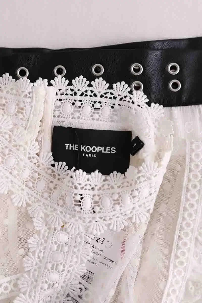 Blouse The Kooples Blanc en Coton