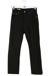 Jean droit W23 L26 Levi's 501 Noir en Coton, taille XS - Seconde Main
