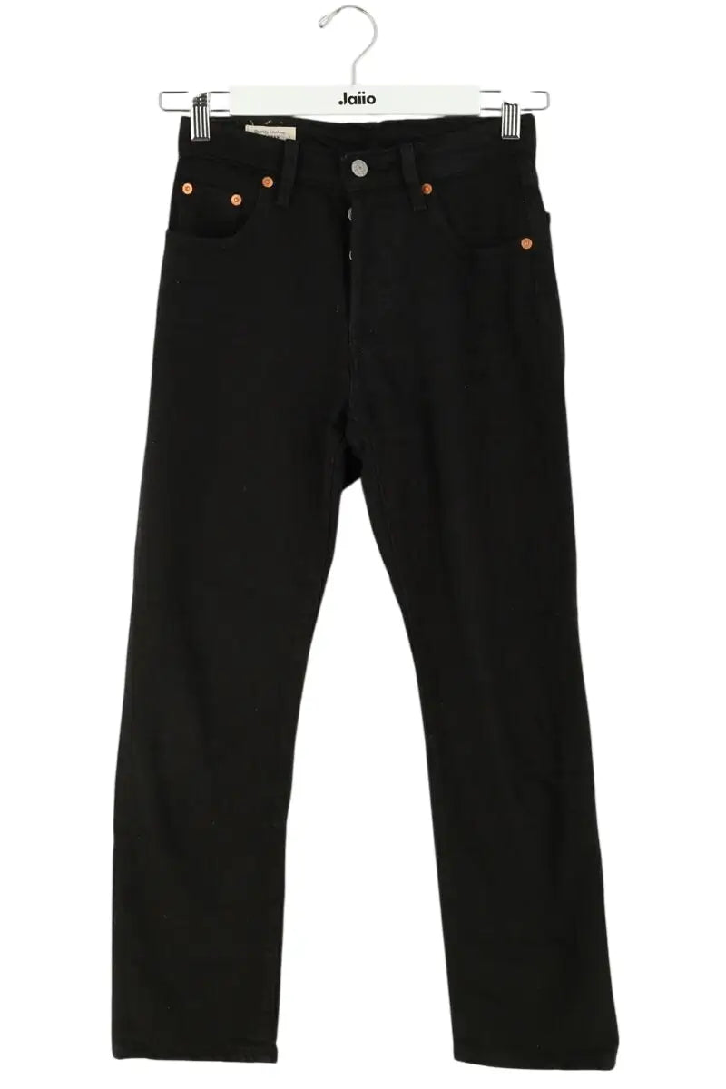 Jean droit W23 L26 Levi's 501 Noir en Coton, taille XS - Seconde Main