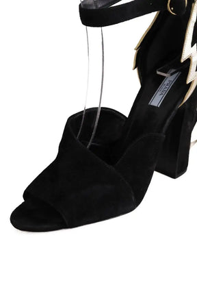 Talons Prada Noir en Daim