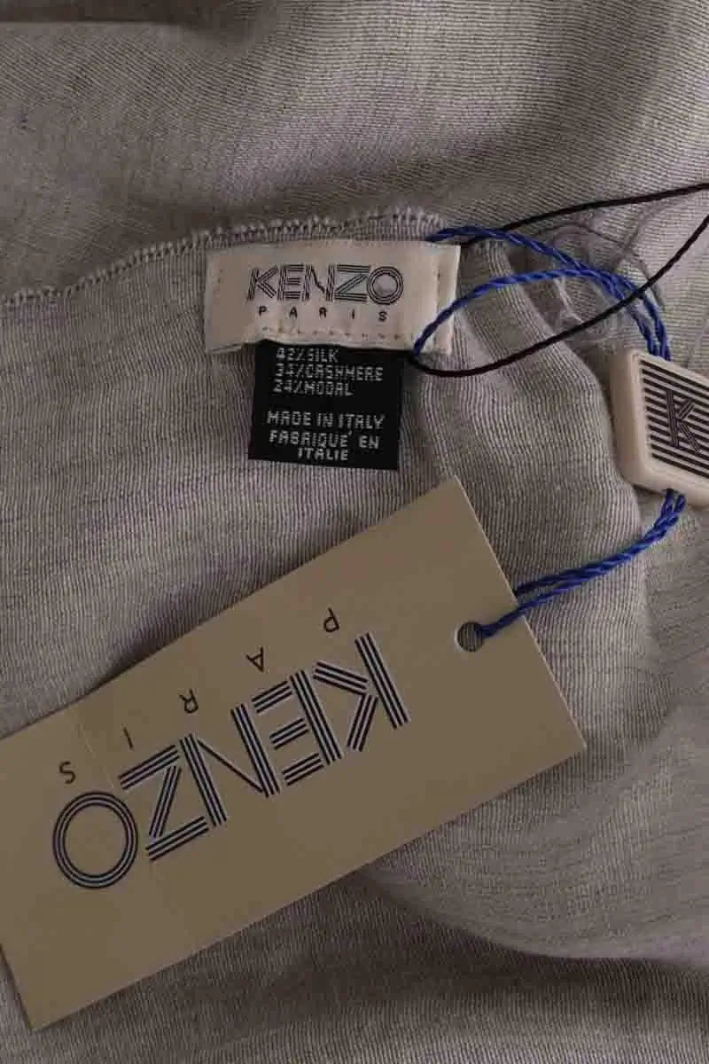 Chèche Kenzo Beige en Soie