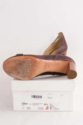 Talons Chloé Marron en Cuir