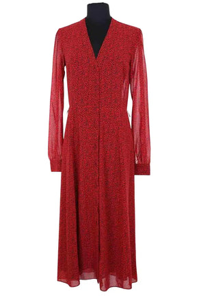 Robe Michael Kors Rouge en Synthétique, taille XS - Seconde Main