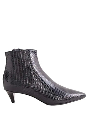 Boots Celine Noir en Cuir, taille 36 - Seconde Main