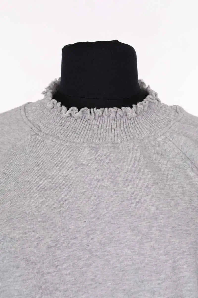 Sweatshirt Des Petits Hauts Gris en Coton