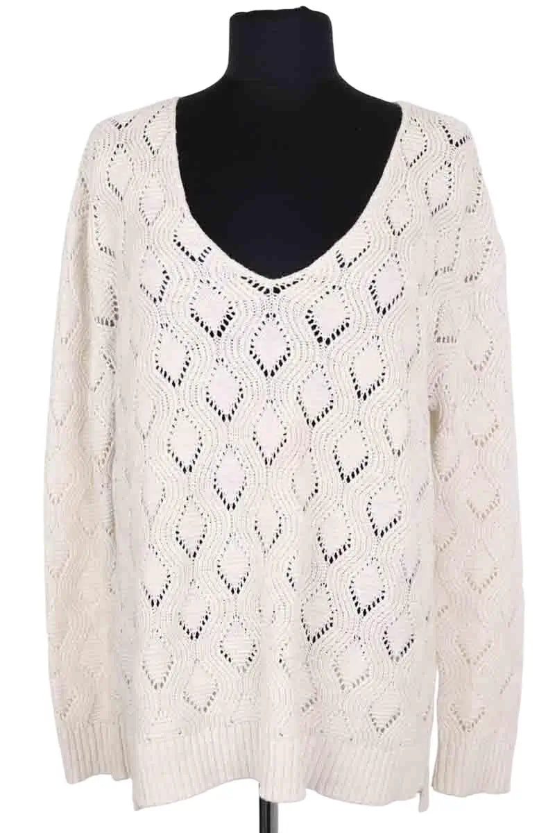 Pull Bonpoint Blanc en Laine, taille L - Seconde Main