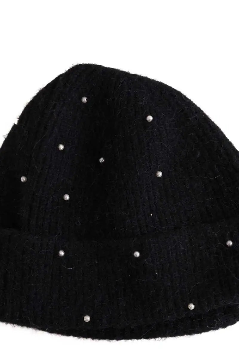 Bonnet Sandro Noir en Laine