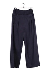 Pantalon large Tibi Bleu en Laine, taille S - Seconde Main