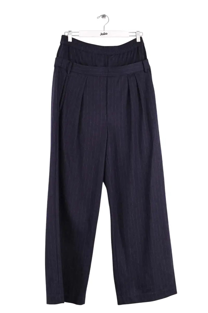 Pantalon large Tibi Bleu en Laine, taille S - Seconde Main