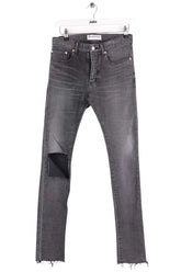 Jean slim Balenciaga Anthracite en Coton, taille S - Seconde Main
