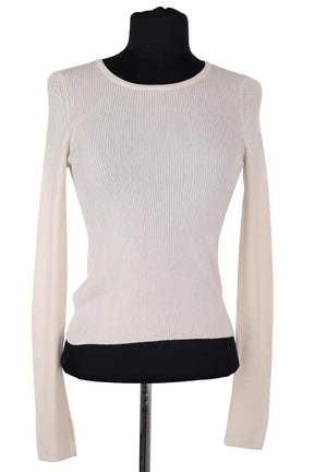 Top Kujten Ecru en Soie, taille S - Seconde Main