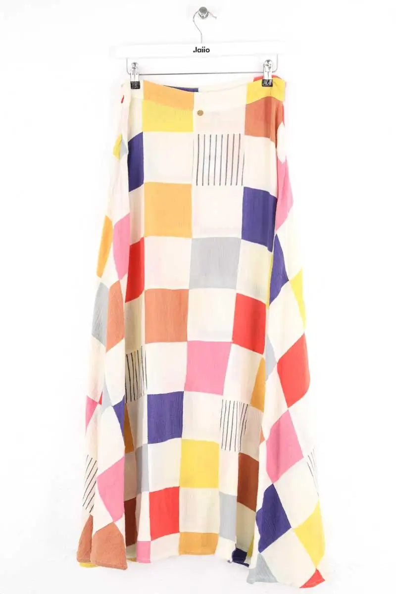 Jupe Antik Batik Multicolore en Coton