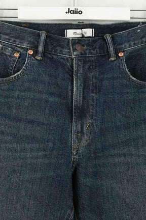 Jean droit W33 L32 Madewell Bleu en Coton