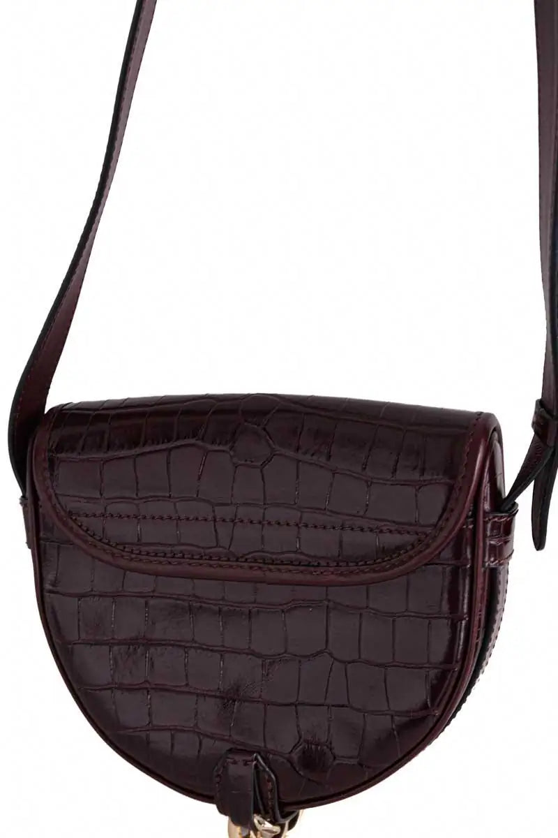 Sac à bandoulière See By Chloé Bordeaux en Cuir