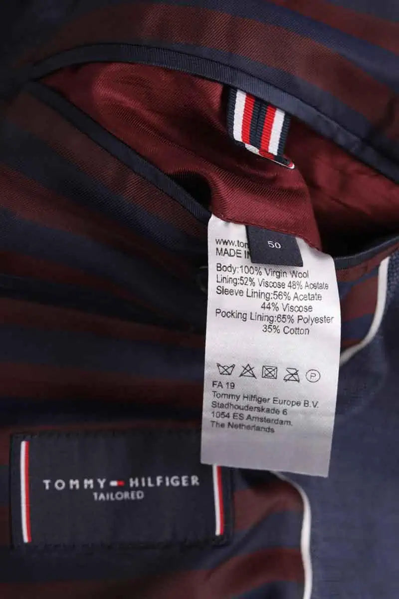 Veste Tommy Hilfiger Bleu en Coton