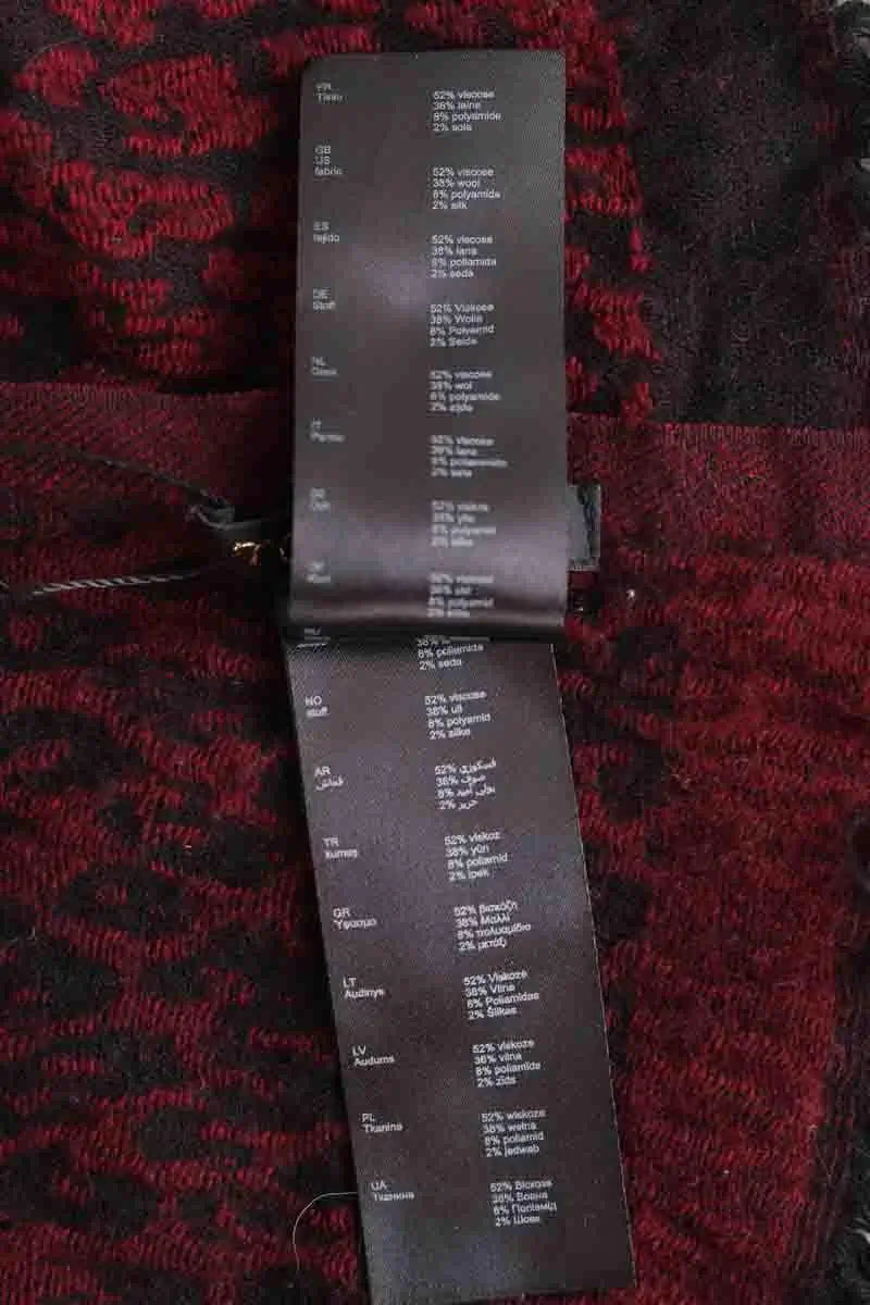 Écharpe Maje Bordeaux en Viscose