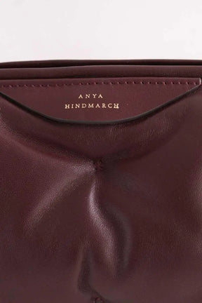 Sac à bandoulière Anya Hindmarch Chubby Barrel Bordeaux en Cuir