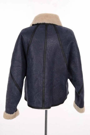 Manteau Isabel Marant Étoile Bleu en Cuir