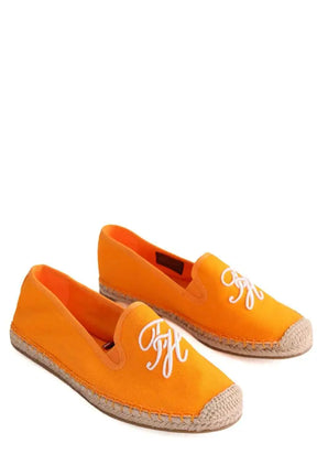 Espadrilles Tommy Hilfiger Orange en Tissu