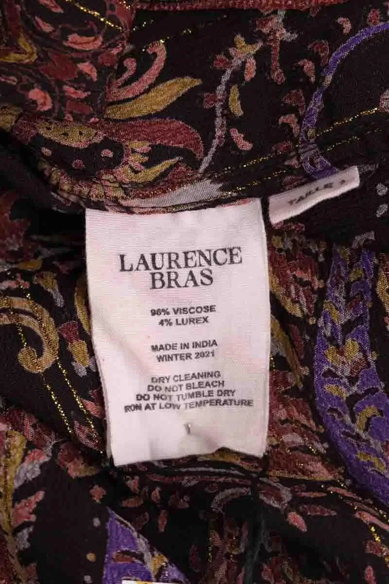 Blouse Laurence Bras Marron en Viscose