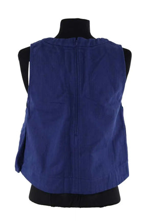 Top sans manche Soeur Pampa Bleu en Coton