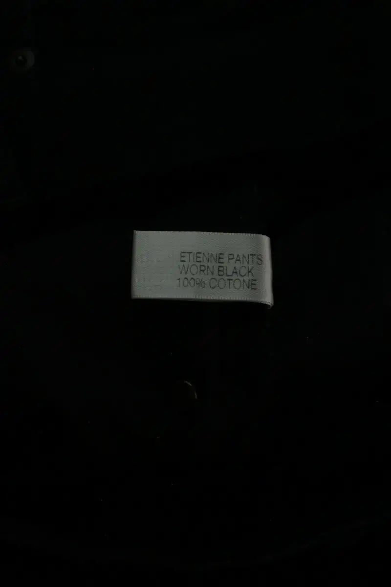 Jean droit Saint Laurent Noir en Coton