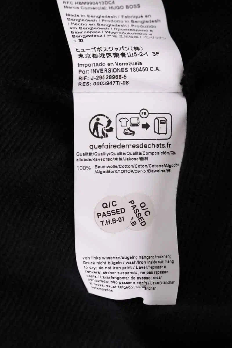 Sweatshirt Hugo Boss Noir en Coton