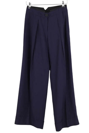 Pantalon large Tara Jarmon Bleu en Viscose, taille S - Seconde Main