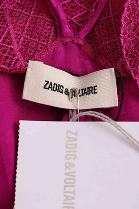 Top sans manche Zadig & Voltaire Violet en Soie