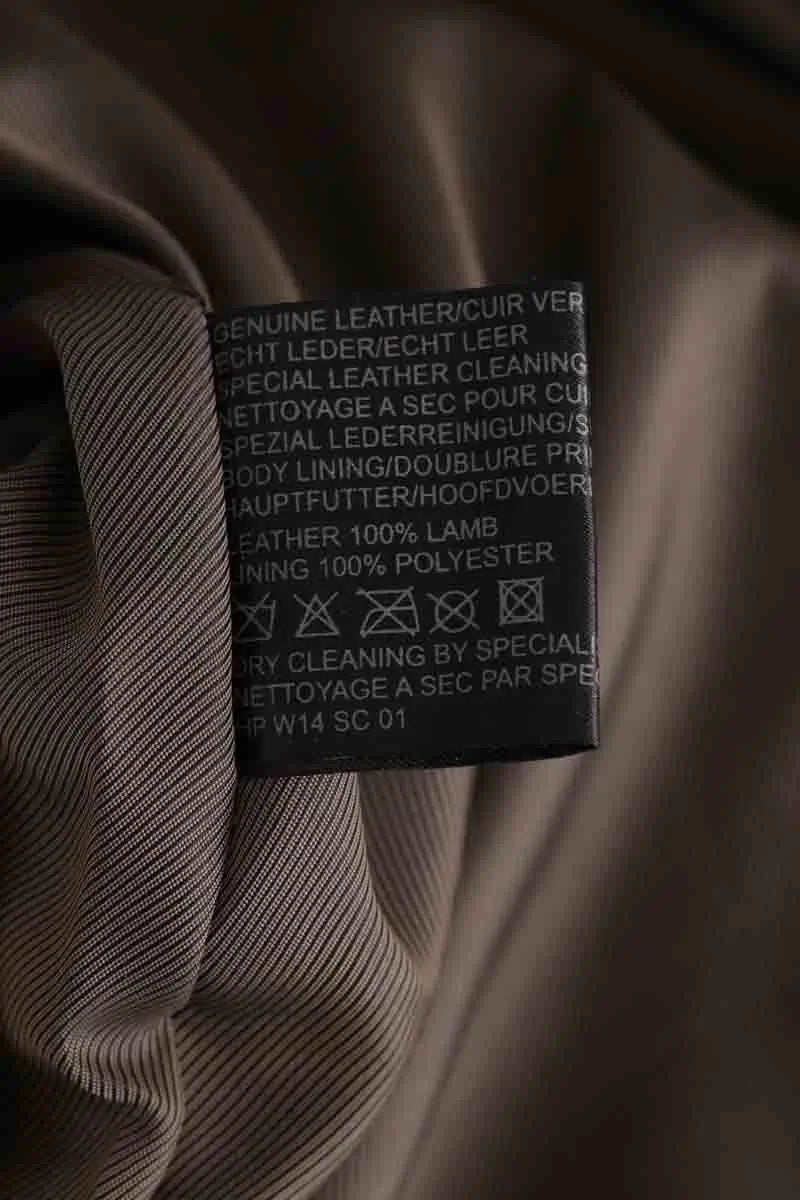 Jupe Hotel Particulier Gris en Cuir