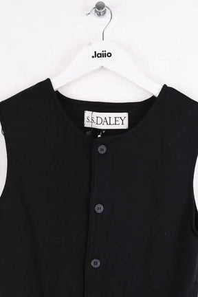 Top sans manche S.S.Daley Noir en Coton