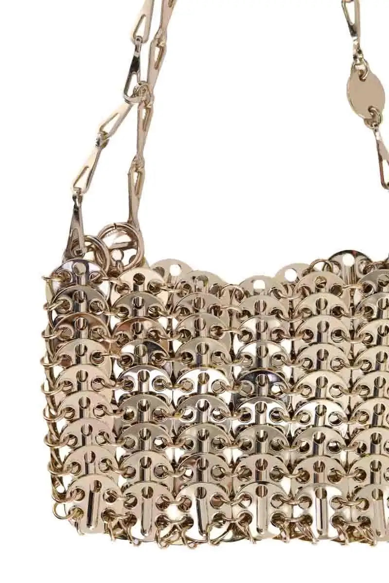 Mini sac Paco Rabanne Nano 1969 Doré en Métal