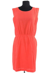 Robe Des Petits Hauts Orange en Synthétique, taille S - Seconde Main